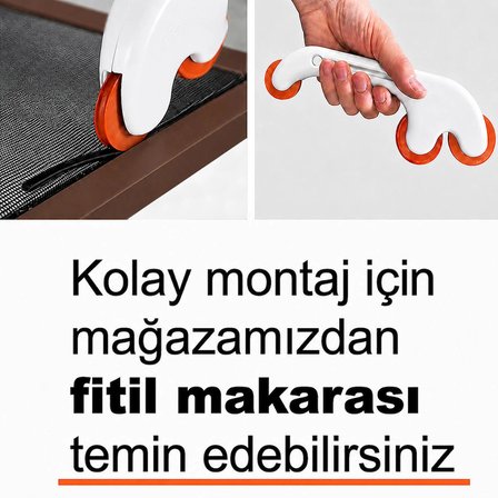 Aletçantam Alüminyum Sineklik Teli Fitili Siyah 5mm Kapı Pencere Tül Sabitleme Lastik Contası -10 Metre