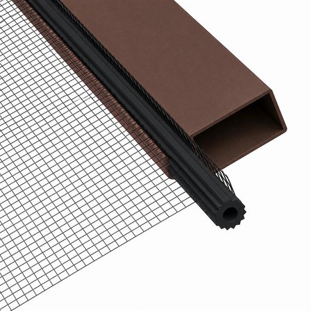 Aletçantam Alüminyum Sineklik Teli Fitili Siyah 5mm Kapı Pencere Tül Sabitleme Lastik Contası -10 Metre