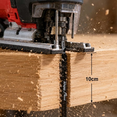 T344D Master Uzun Boy Dekupaj Testere Bıçağı Ucu 152mm Hcs Ahşap Plastik dekupaj Ağzı -5li paket