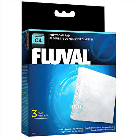 Fluval C4 Filtre Süngeri (3 Lü)