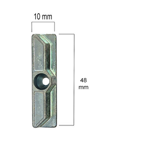 Aletçantam Pvc Pimapen İspanyolet Pencere Kapı Kilit Karşılığı -10 Adet