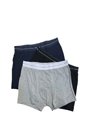 Erkek Gri Compact Boxer 3'lü