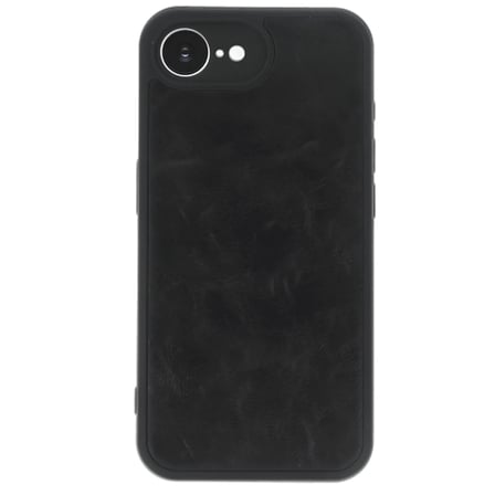 Apple iPhone 16E Kılıf Aras Deri Kapak - Siyah