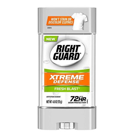 Right Guard Xtreme Defense 5 Fresh Blast Gel 113 Gr