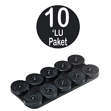 Yanmaz Musluk Contası 10'Lu Paket Haykar Isıya Erimeye Dayanıklı Kauçuk Conta 16mm Salmastra Çeşme Lastiği