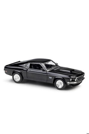 1969 Ford Mustang Boss 429 Siyah 1:24 Model Araba