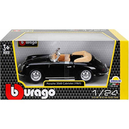 1:24 Porsche 356B Cabriolet 1961 Model Araba