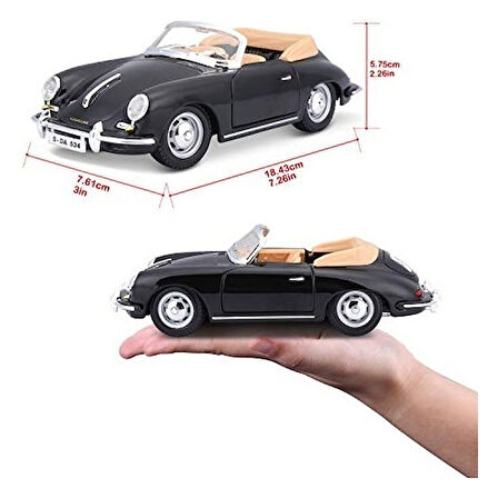 1:24 Porsche 356B Cabriolet 1961 Model Araba