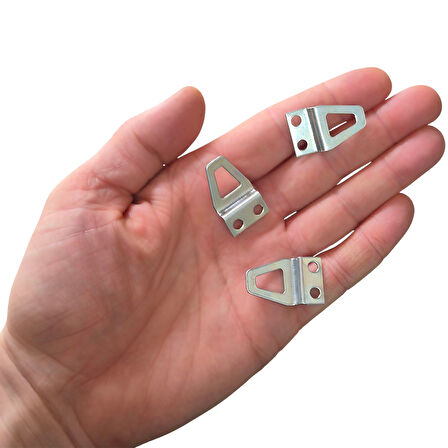 Üçgen Çerçeve Askısı Eğri Bombeli Duvar Tablo Askı Asma Halka Kanca -10 Adet