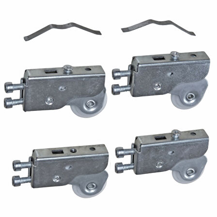 Küçük Vega Sürgülü Kapak Gardrop Tekerleği Makara Dolap Tekeri Seti