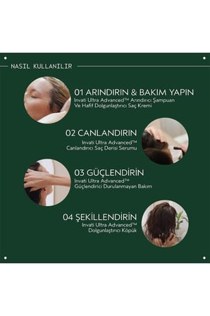 İnvati ultra advanced dökülme karşıtı saç kremi: zengin doku 200ml