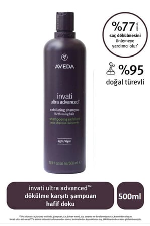 İnvati Ultra Advanced Dökülme Karşıtı Şampuan: Hafif Doku 500 ML