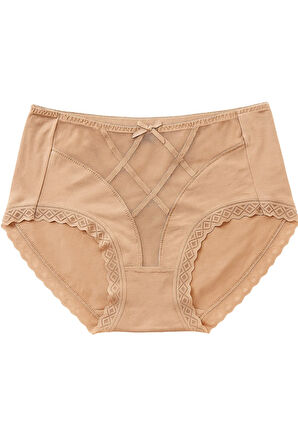 UNREAL 3'lü Set Kadın Yüksek Bel Dantelli Toparlayıcı Külot – Pamuklu ve Rahat