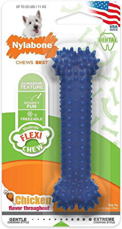 Nylabone Tavuk Aromalı Köpek Çiğneme Kemiği Small