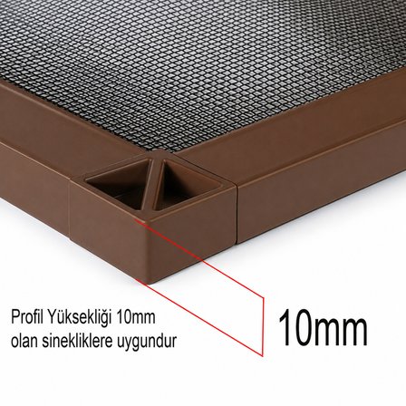 Kahve Sineklik Kulp Seti Şeffaf Tutma Halkası Kaldırma Çekme Kulbu Takoz Seti -10 Takım