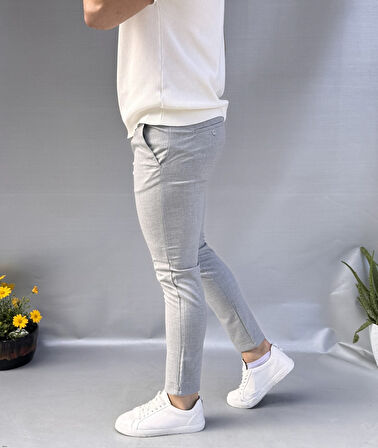 Düz Slim Fit Kumaş Jogger