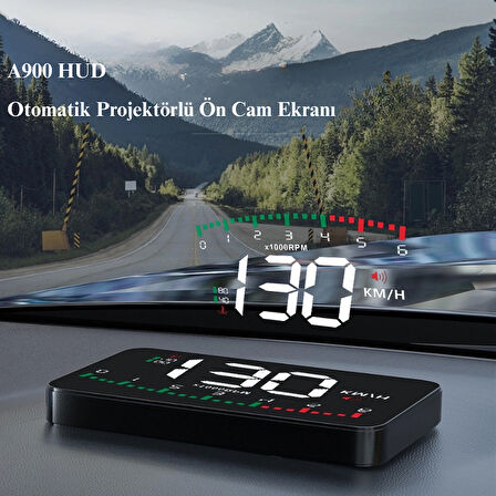 MultiZone Hyundai Era-Getz Uyumlu 3.5'' OBD HUD Dijital Hararet-Hız-Devir-Voltaj Gösterge Paneli