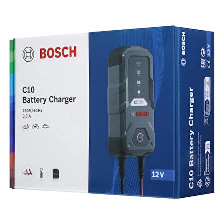 Bosch C10 Akü Şarj Cihazı 12V 3,5A 0189911010 Bosch