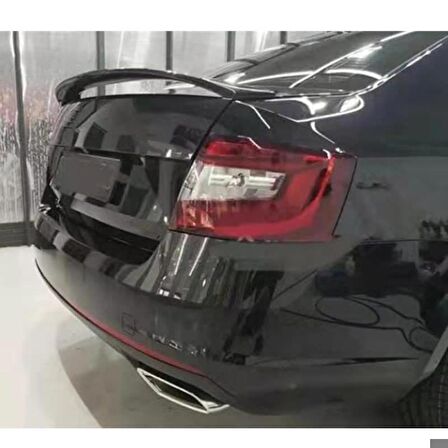 Skoda Octavia Rs spoiler (Pianoblack) 2013-2018 arası