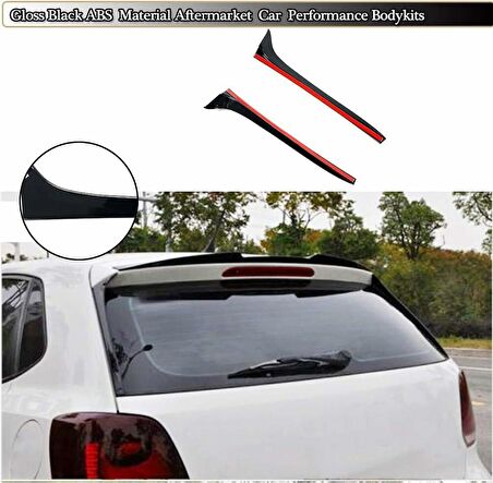 Volkswagen Polo spoiler çıtası (Pianoblack) 2019 sonrası