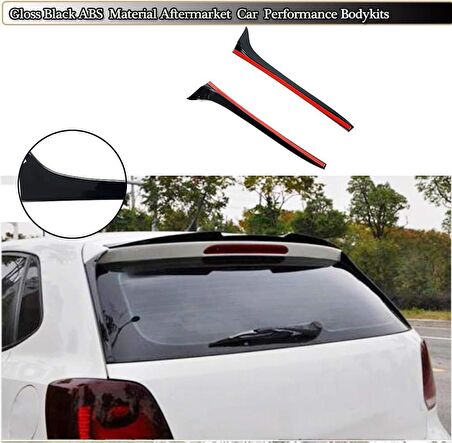 Volkswagen Polo spoiler çıtası (Pianoblack) 2009-2017 arası