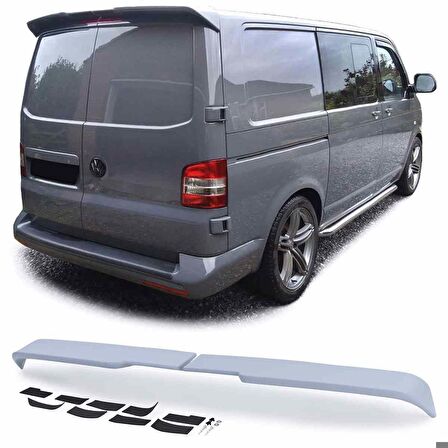 Vw Transporter T6 boyalı spoiler (Pianoblack) 2015 sonrası (2 bagaj kapılı))