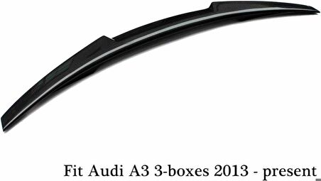 Audi A3 M4 boyalı spoiler (Pianoblack) 2008-2014 arası