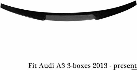 Audi A3 M4 boyalı spoiler (Pianoblack) 2008-2014 arası