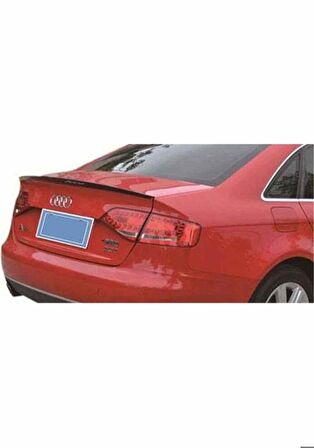 Audi A4 düz model boyalı spoiler (Pianoblack) 2012 sonrası