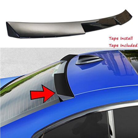 Bmw G20 cam üstü spoiler boyalı (Pianoblack) 2019 sonrası