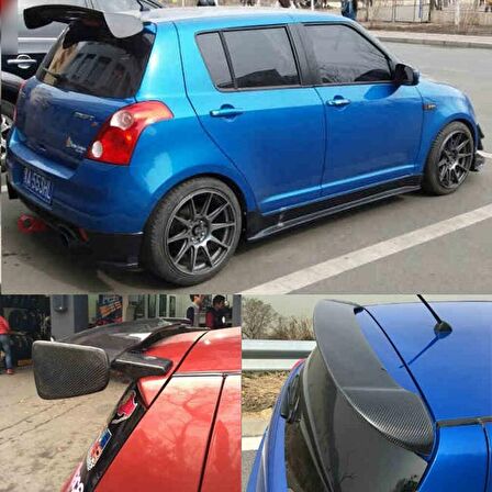 Suzuki Swift spoiler boyalı (Pianoblack) 2005-2016 arası