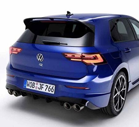 Vw Golf 8 R boyalı spoiler (Pianoblack) 2020 sonrası