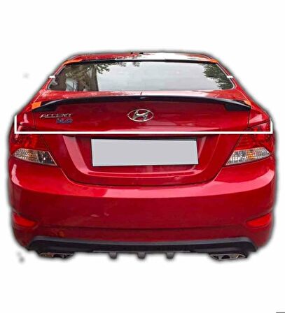 Hyundai accent blue spoiler 2011-2018 arası pianoblack boyalı