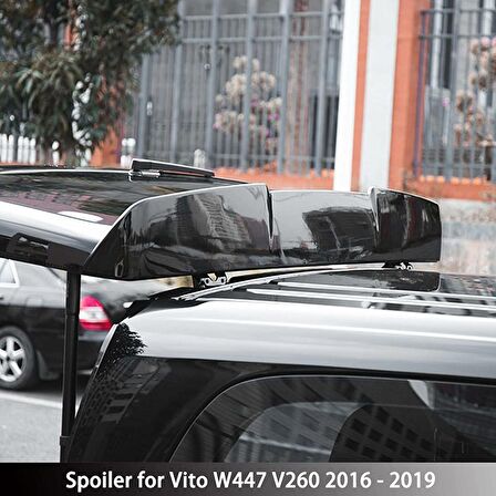 Mercedes Vito v260 boyalı (Pianoblack) spoiler 2016-2019 arası