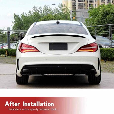 Mercedes cla (w118) boyalı (Pianoblack) spoiler 2019 sonrası