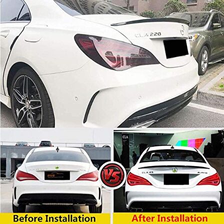 Mercedes cla (w117) boyalı (Pianoblack) spoiler 2013-2019 arası