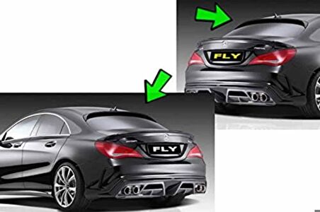 Mercedes cla (w117) boyalı (Pianoblack) cam üstü spoiler 2013-2019 arası