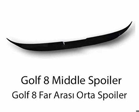 Vw Golf 8 Middle boyalı spoiler (Pianoblack) 2020 sonrası