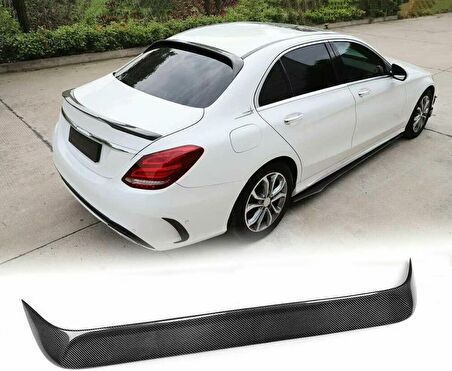 Mercedes w205 boyalı (Pianoblack) cam üstü spoiler 2015-2021 arası