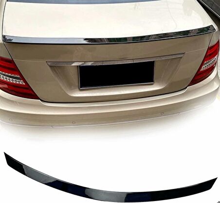 Mercedes w204 boyalı (Pianoblack) spoiler 2007-2013 arası