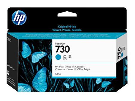 HP P2V62A (730) CAMGOBEGI 130 ML GENIS FORMAT MUREKKEP KARTUSU