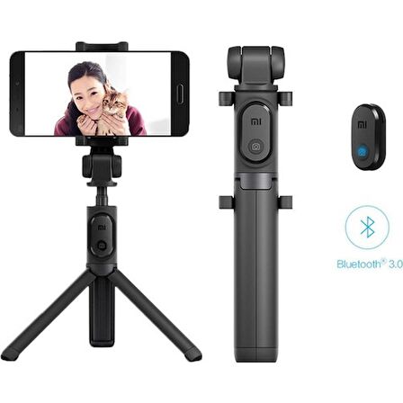 Xiaomi Selfie Çubuğu Tripod Uzaktan Kumandalı SİYAH