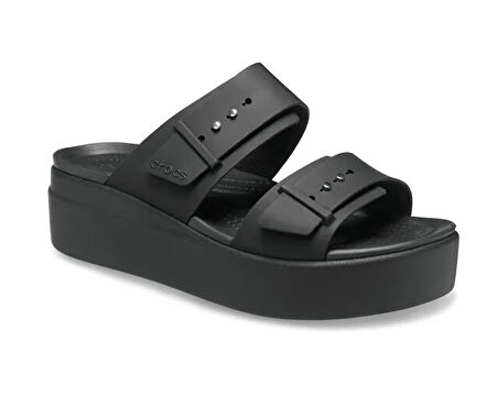 Crocs Brooklyn Buckle Lowwdg Kadın Terlik 207431-001 Siyah