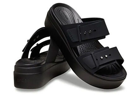 Crocs Brooklyn Buckle Lowwdg Kadın Terlik 207431-001 Siyah