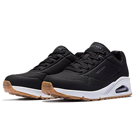 Skechers Uno-Stand On Air Memory Foam Womens Sneaker Black Hafızalı Taban Kadın Günlük Spor Ayakkabı Siyah