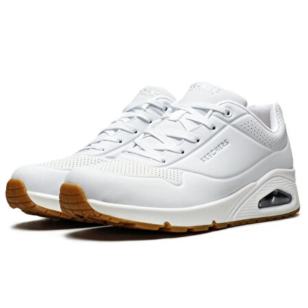 Skechers Uno-Stand On Air Memory Foam Womens Sneaker White Hafızalı Taban Kadın Günlük Spor Ayakkabı Beyaz