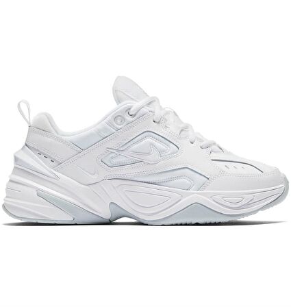Nike M2K Tekno Lether Unisex White Sneaker Hakiki Deri Beyaz Spor Ayakkabı AO