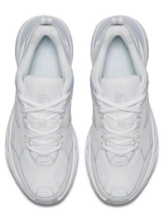 Nike M2K Tekno Lether Unisex White Sneaker Hakiki Deri Beyaz Spor Ayakkabı AO