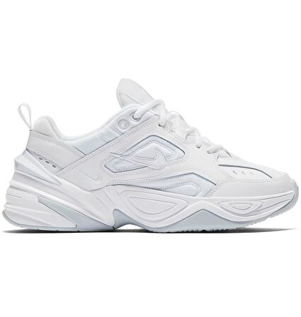 Nike M2K Tekno Lether Unisex White Sneaker Hakiki Deri Beyaz Spor Ayakkabı AO