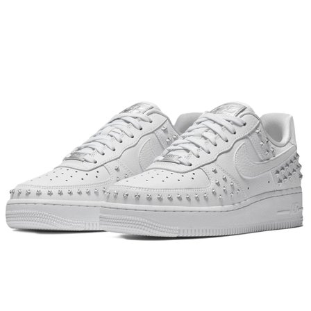 Nike Air Force 1 '07  XX Low AF1 ''Star Studdet''  Leather Womens Sneaker Yıldız Perçinli Hakiki Deri Kadın Günlük Spor Ayakkabı Beyaz